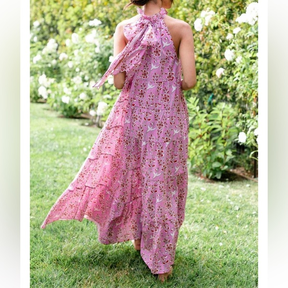 RHODE Julia Dress in Pink Eden - Picture 3 of 14